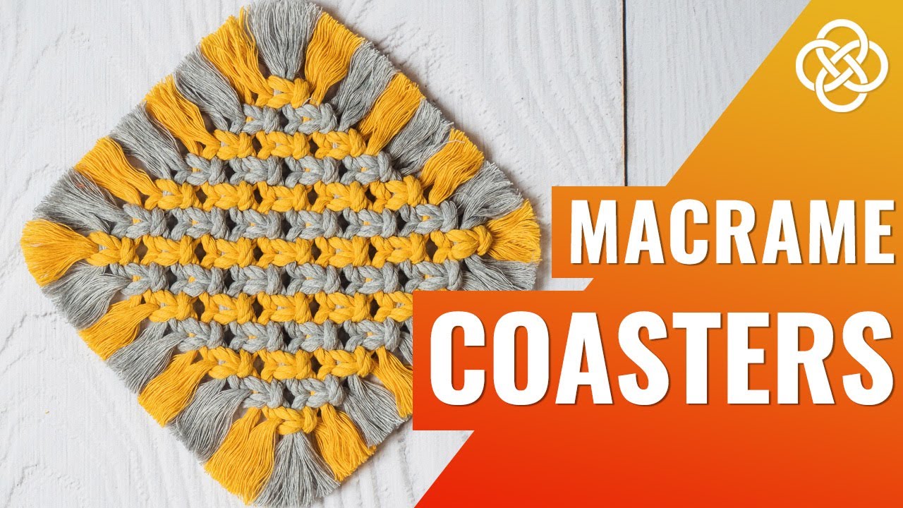 Двухцветная салфетка в технике макраме | macrame DIY | Урок макраме для начинающих