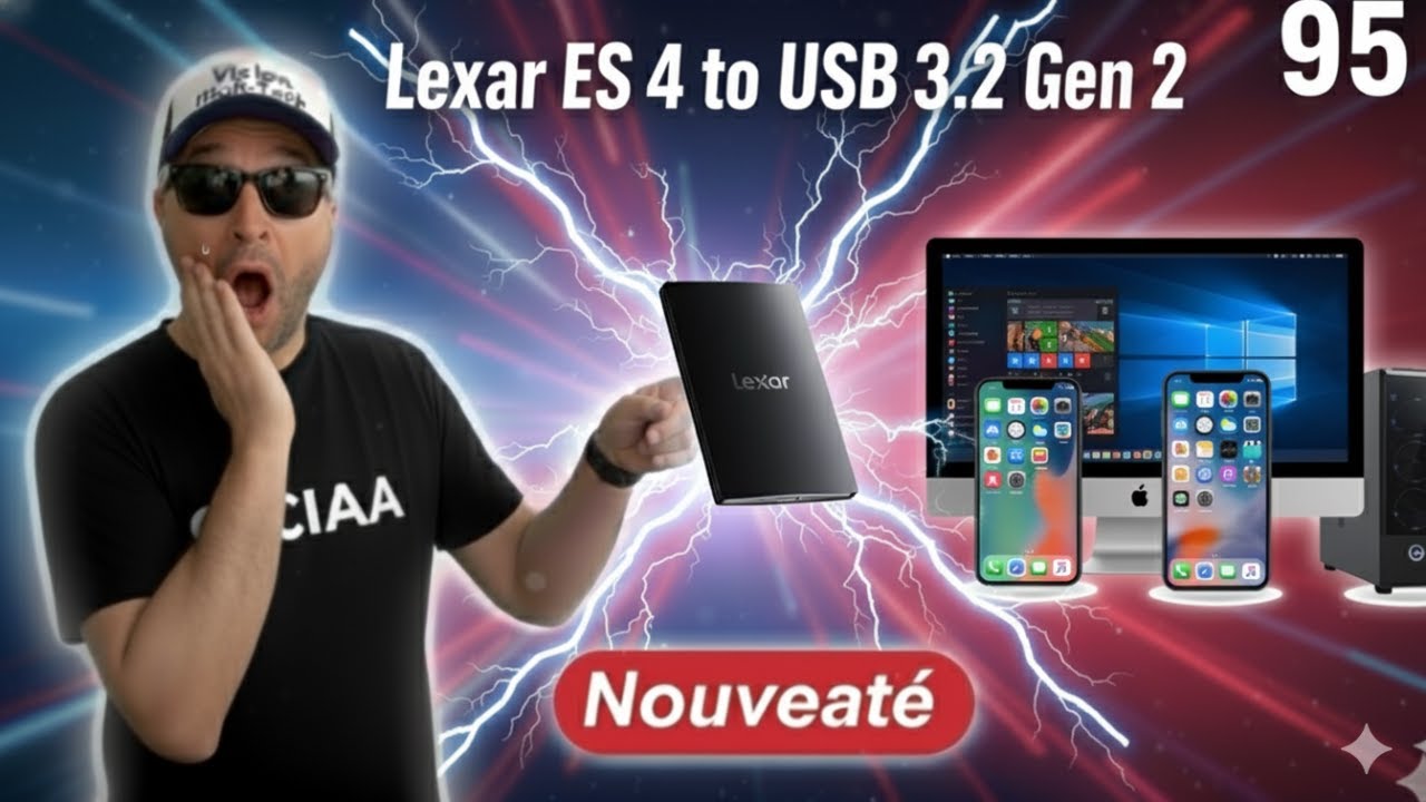 Lexar ES4 2 To : Le mini SSD MagSafe ultra rapide pour iPhone, Mac, Android, Windows !