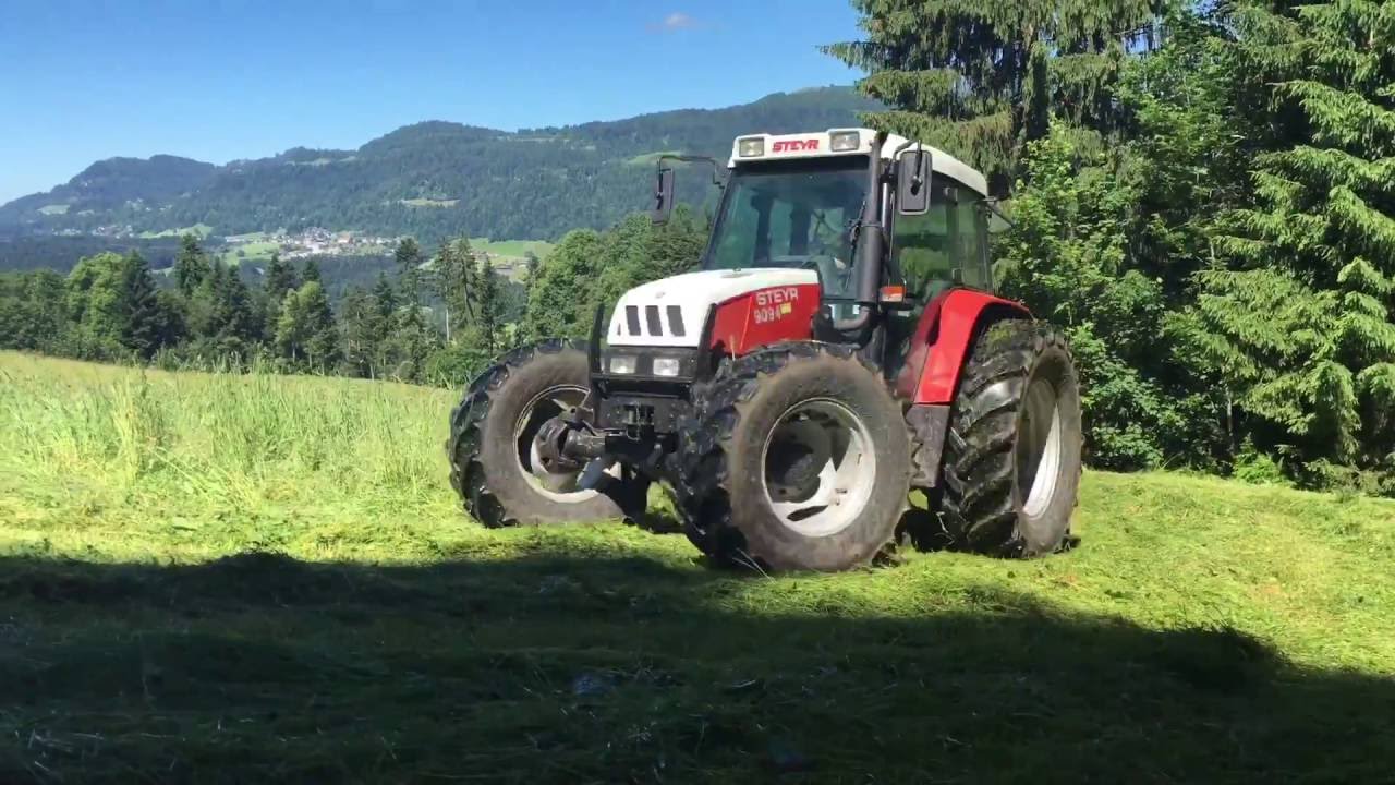Mähen  1.Schnitt 2016 (Steyr9094)