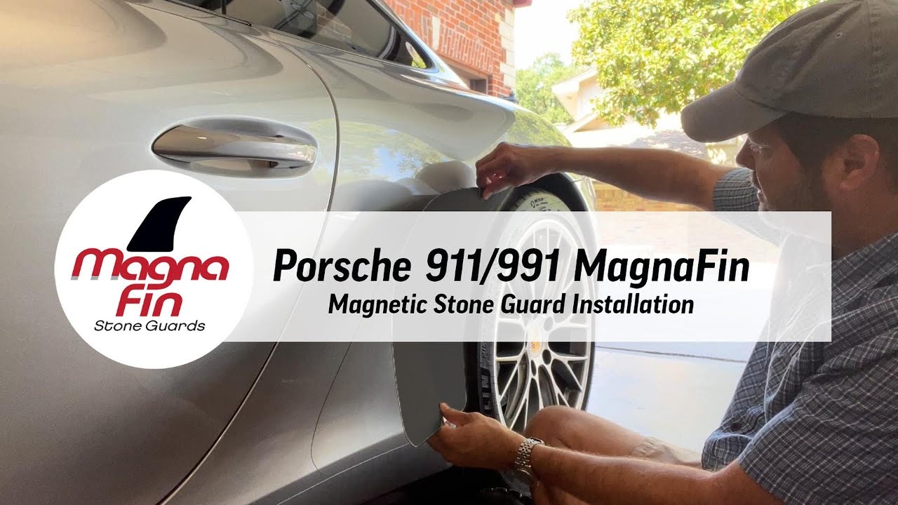 Install a MagnaFin stone guard on your Porsche 911/991 in under 90 sec.