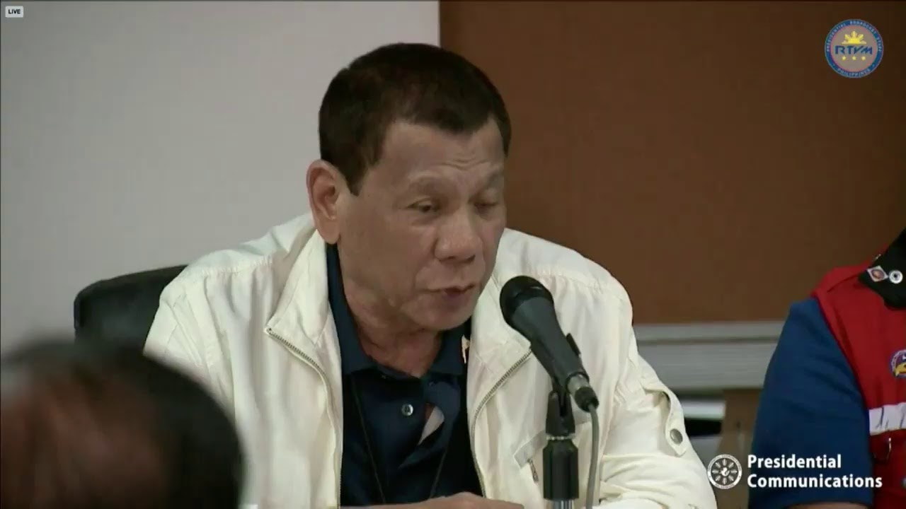 Duterte presides over Batangas situational briefing