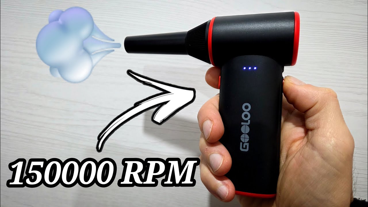 Mini Compressore ARIA fino a 150000 RPM 🔥GOOLOO F3 | Electric cordless air duster 💪