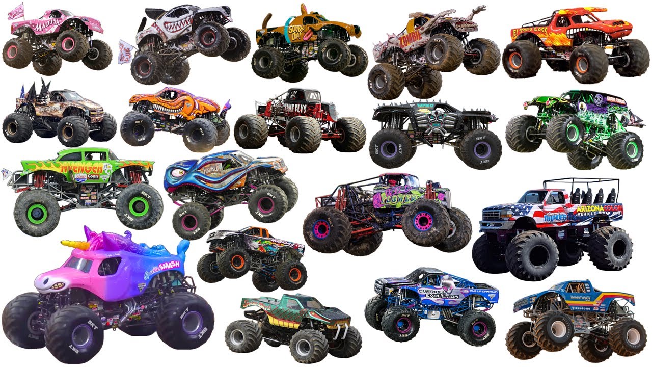 El Toro Loco, Grave Digger, Max-D, Avenger, Bigfoot, Velociraptor | MONSTER TRUCKS DRIVEN BY WOMEN