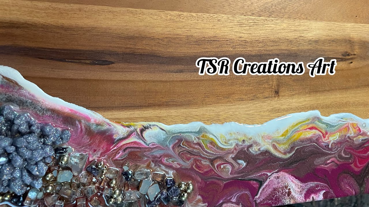 Как сделать доску для сыра из смолы. #resinart #fluidart #cuttingboards