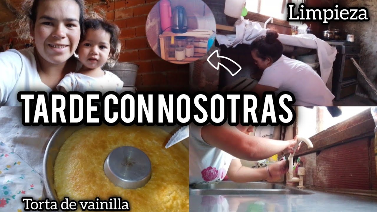 nuestra tarde de limpieza 🧹/ tarde con nosotros/ hice biscocho🍰/ mini organizador ame el resultado 🫶