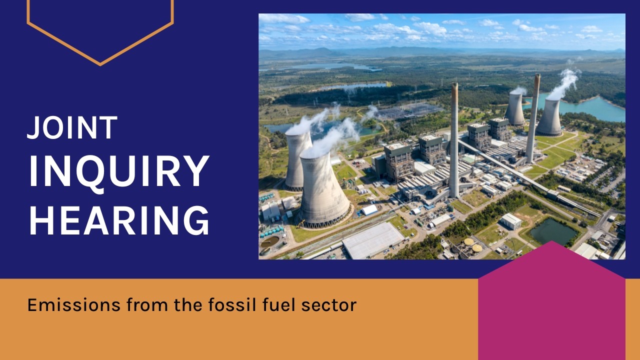 Public hearing   Net Zero   Emissions from the fossil fuel sector 25 May 2026