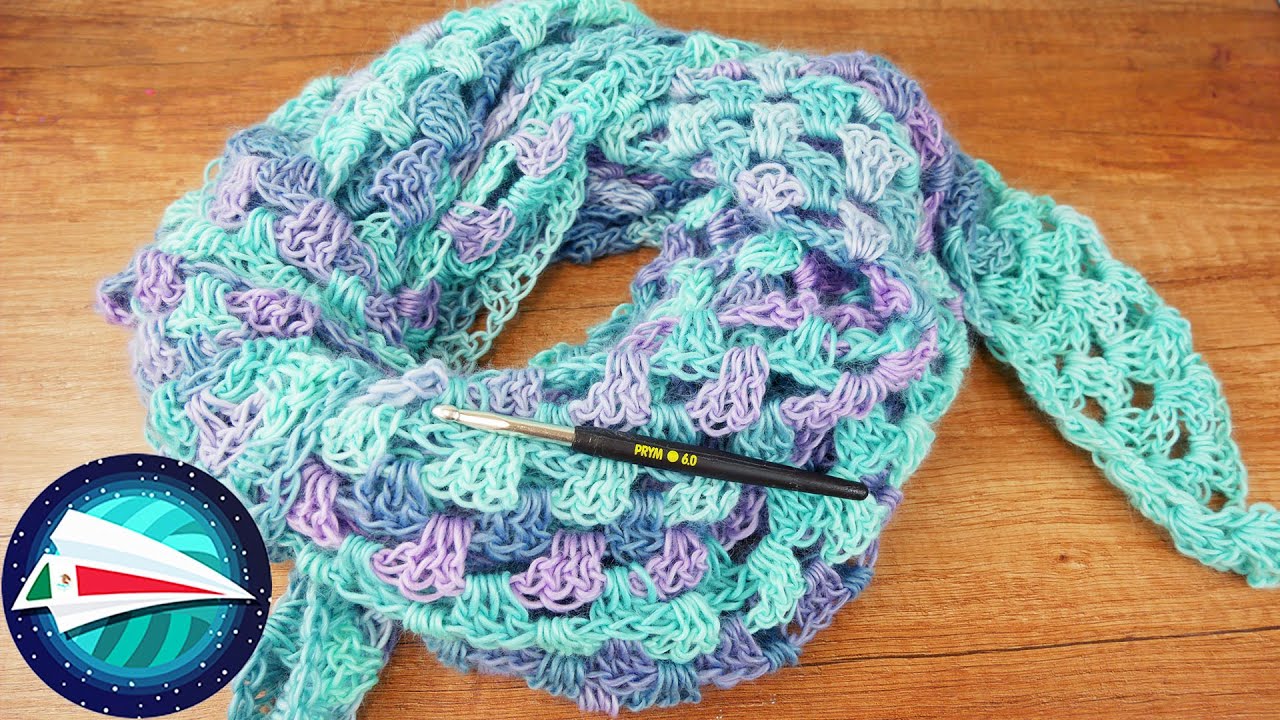 Chal para la primavera en tejido granny | Super fácil y muy rápido