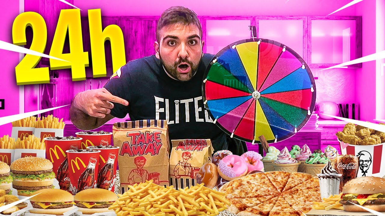 🥙 LA RUOTA DECIDE COSA MANGIO PER 24 ORE 🍔