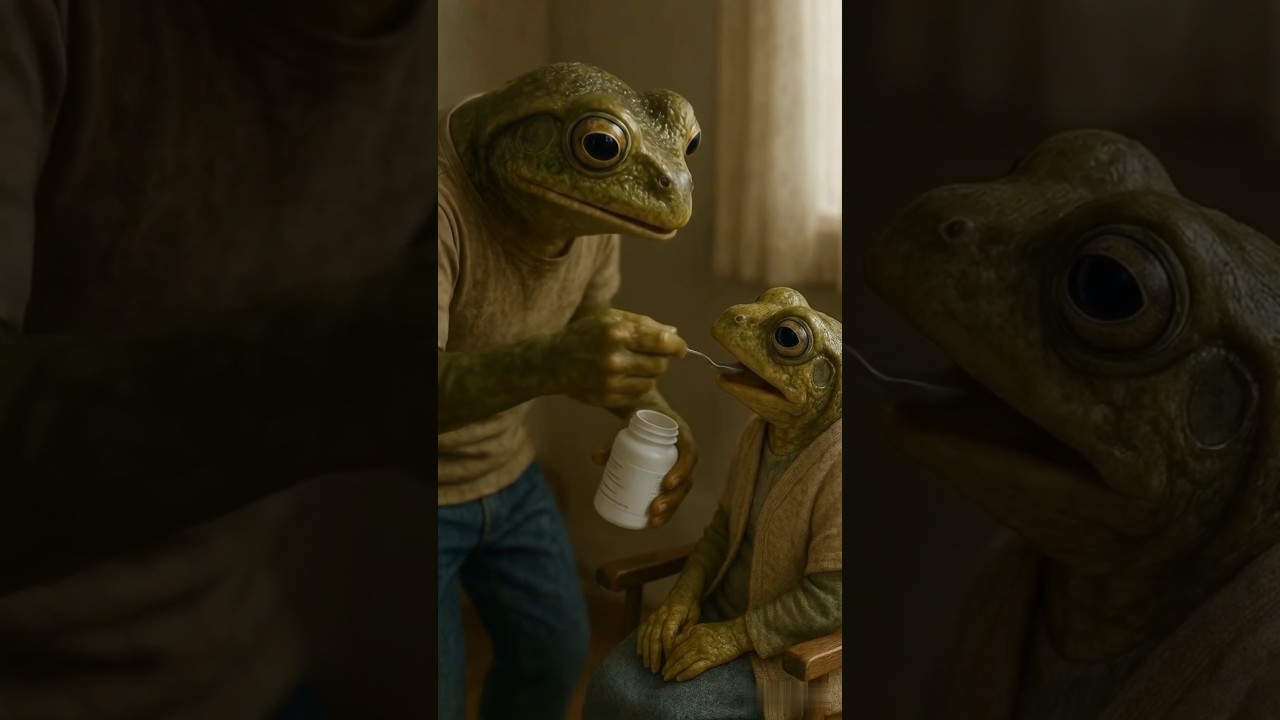 Frog mother love#frog#shorts#sadanimal#foryou