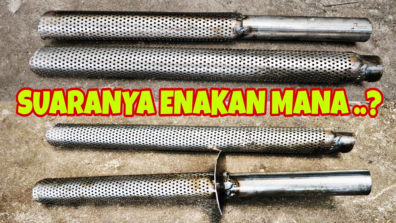 TIPS JENIUS MERUBAH SUARA KNALPOT JADI LEBIH TERIAK DAN PADET EFEK SARINGAN DARI BENTUK DAN JENIS