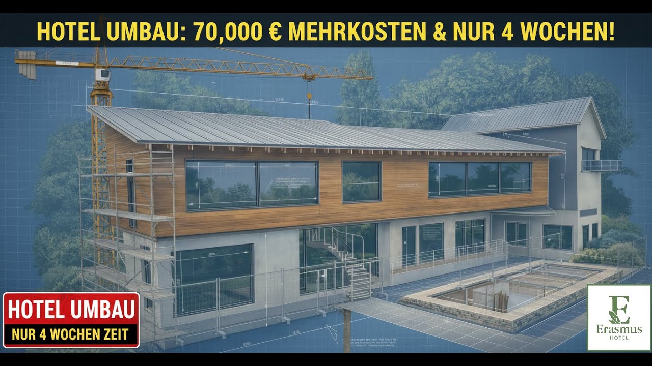 Herausforderungen beim Hotel-Umbau 70.000€ für Erde?! 💸& Kran-Einsatz | Hotel Erasmus Umbau Vlog 3