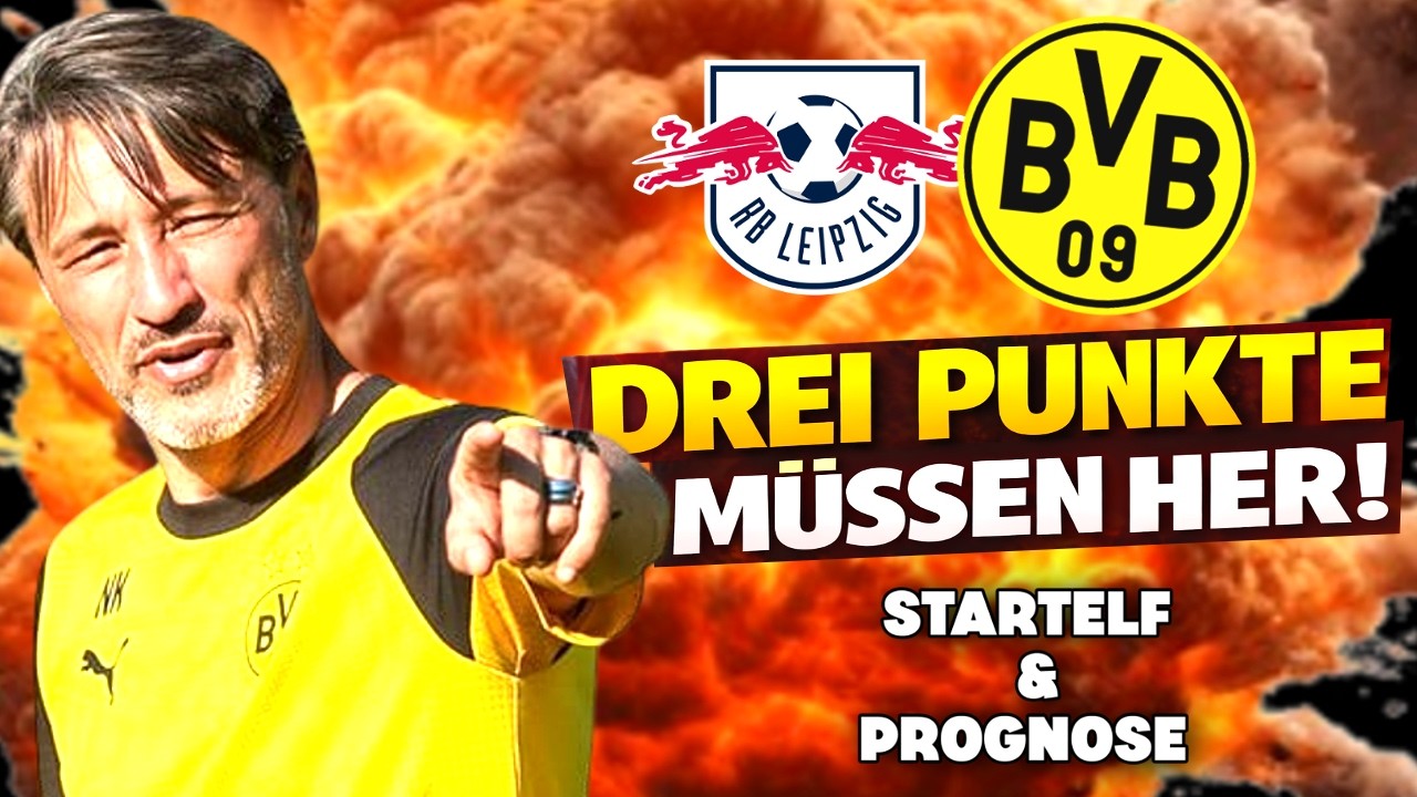 Leipzig gegen Dortmund 🔥 BVB Aufstellung & Prognose gegen RB – Meister Showdown vor Bayern!
