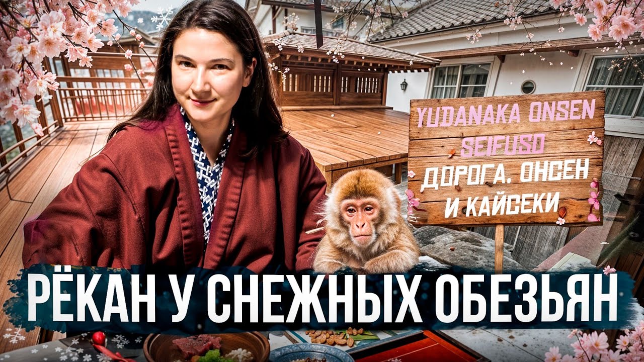 Едем к снежным обезьянам: исследуем рёкан Yudanaka Onsen Seifuso возле Jigokudani Monkey Park