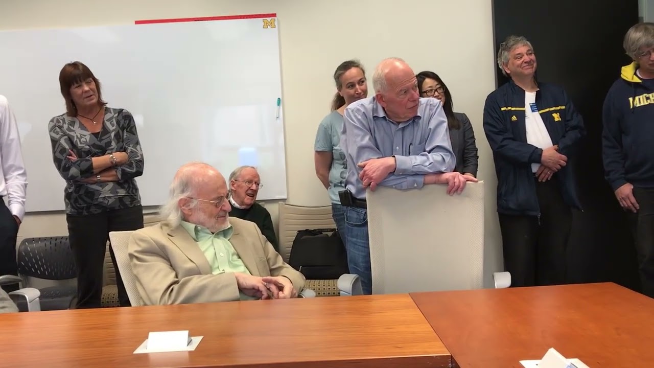 Phil Roe reading the wine snob's guide to flux functions on his 80th birthday.