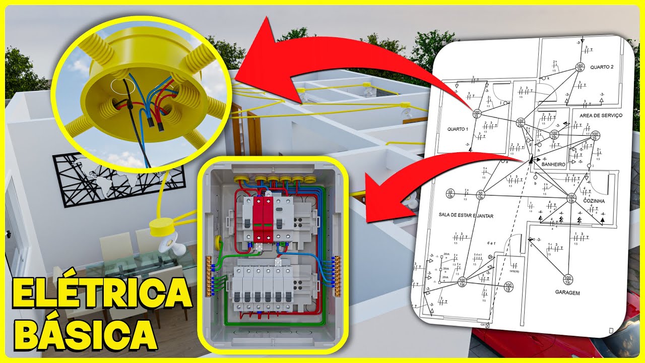 ELÉTRICA PARA INICIANTES, INSTALAÇÃO ELÉTRICA COMPLETA DO ZERO (DO PADRÃO ATÉ AS TOMADAS)