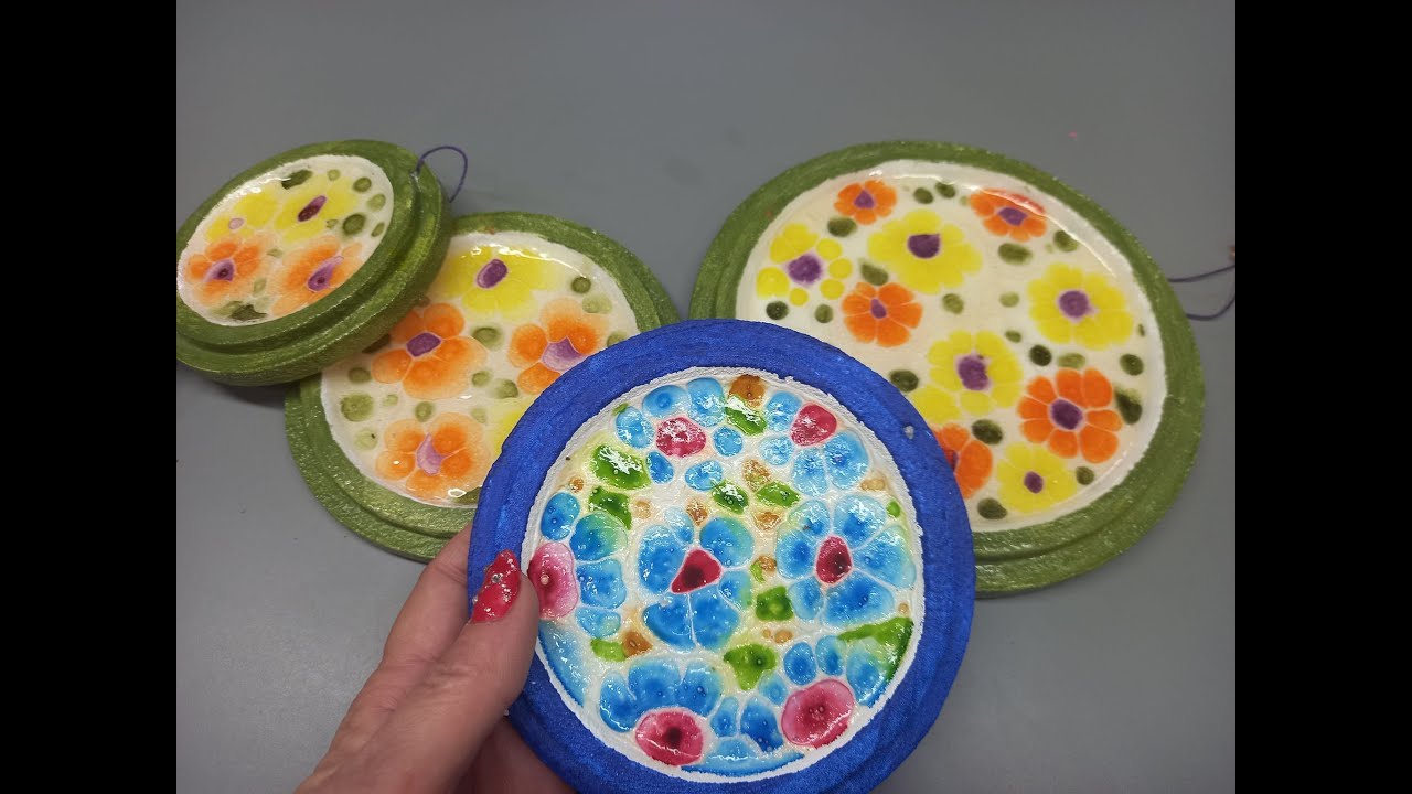 ♻️ #DIY: Adornos Increíbles con Tapas de Telgopor y Plástico #manualidades #reciclaje #creatividad