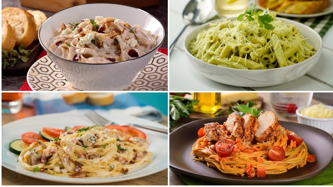 Pastas Cremosas | 4 recetas diferentes