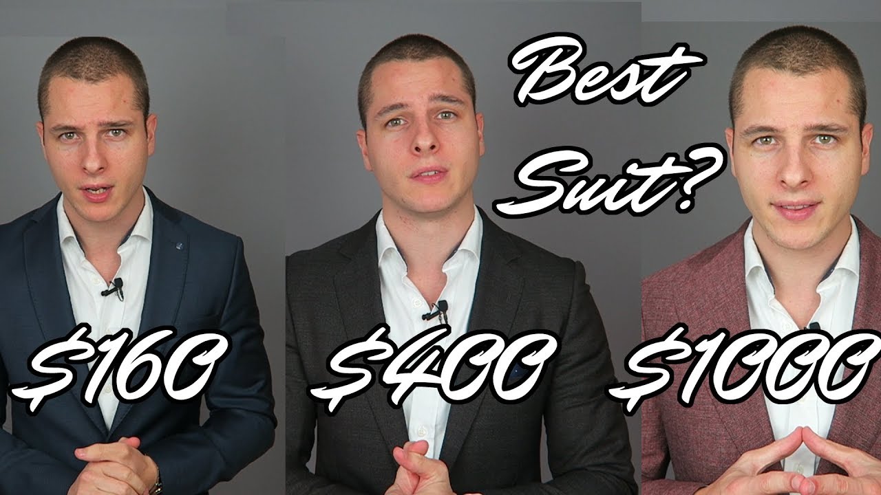 Suits: $160 VS $400 VS $1000 | What suit to buy!