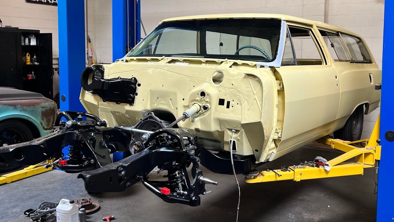 Установка пружинной подвески и трубчатых рычагов на моем Chevrolet Wagon 1964 года…