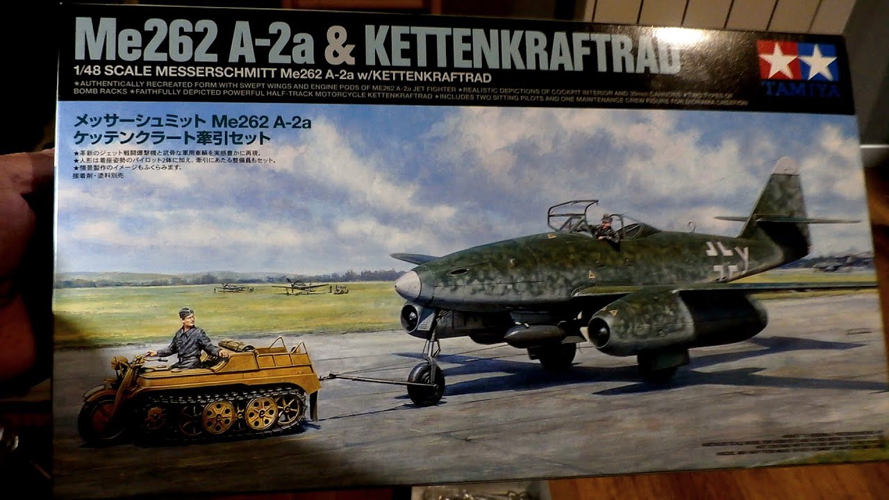 Messerschmitt Me 262 & Kettenkraftrad 1/48 by Tamiya. Edition 2023.