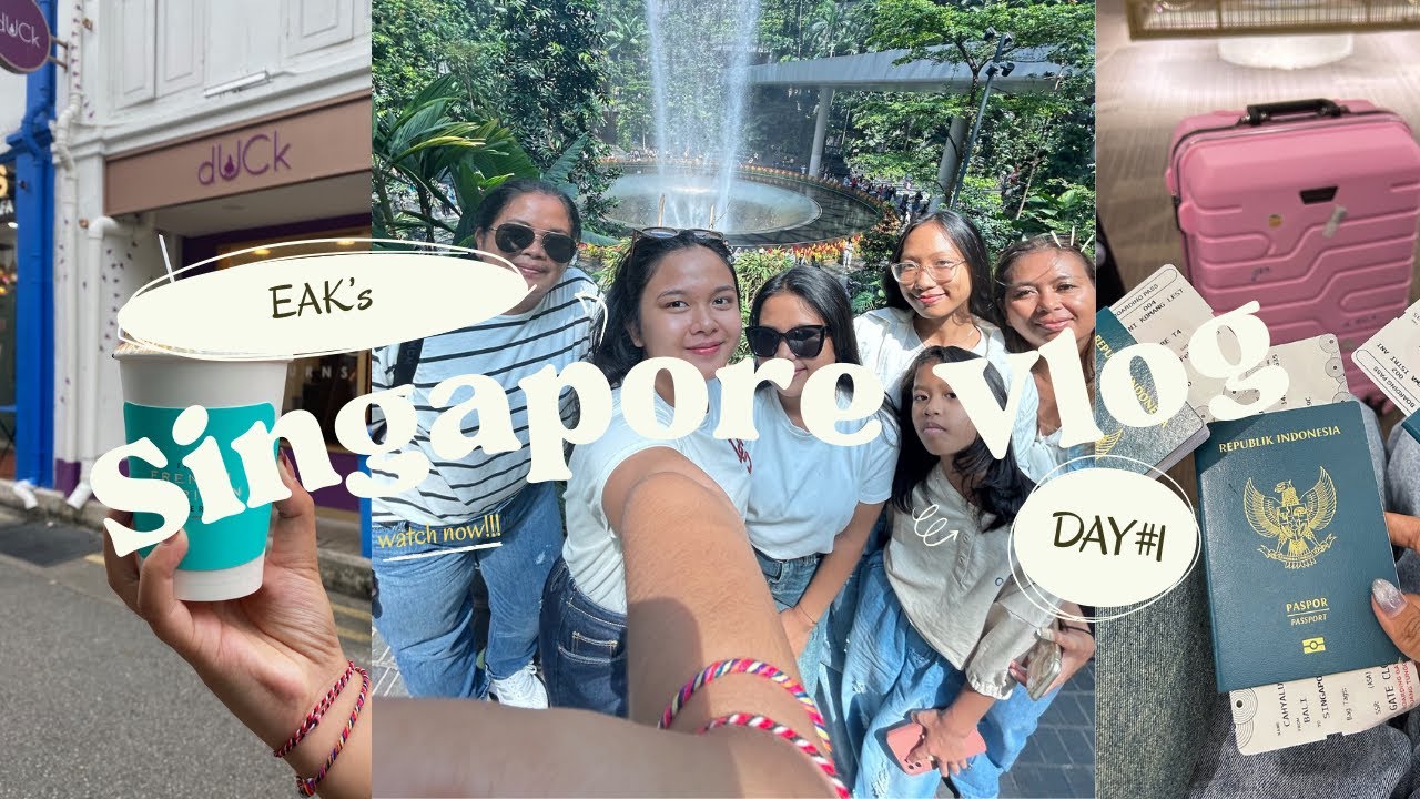 SINGAPORE VLOG☀️🦁🇸🇬| day 1 touchdown singapore #girlstrip