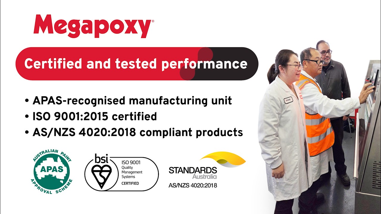 Megapoxy Potable Water Safe Epoxy | AS/NZS 4020 Certified for Water Infrastructure