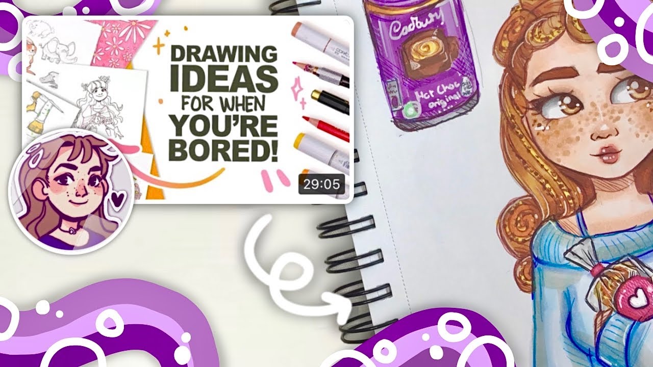 Я посмотрел видео DRAWINGWIFFWAFFLES — Что рисовать, когда скучно