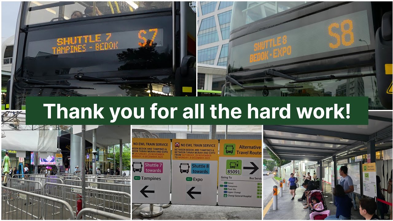 [EWL Partial Service Closure (SD2)] - Scenes from Shuttle 7 & 8 Bus Services