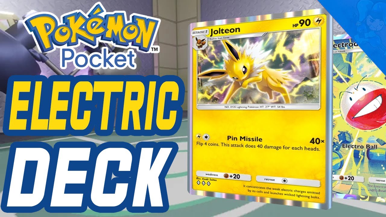 Jolteon Electrode Zebstrika Deck for Pokemon Pocket