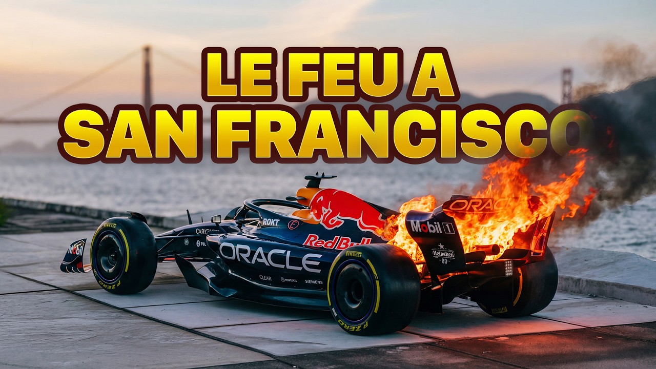 San francisco Red Bull showrun : Yuki Tsunoda met le feu à San Francisco, au propre et au figuré !