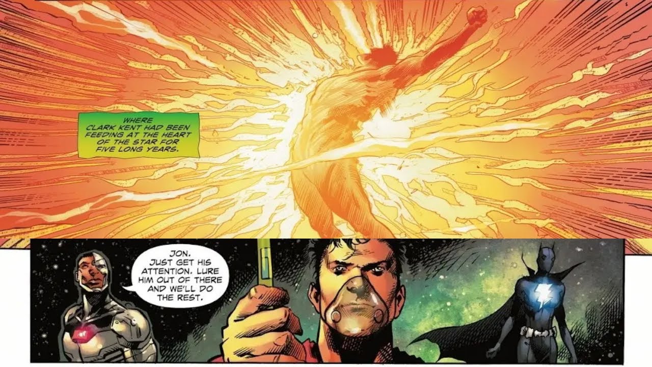The Justice League Try To Stop Superman Draining The SUN