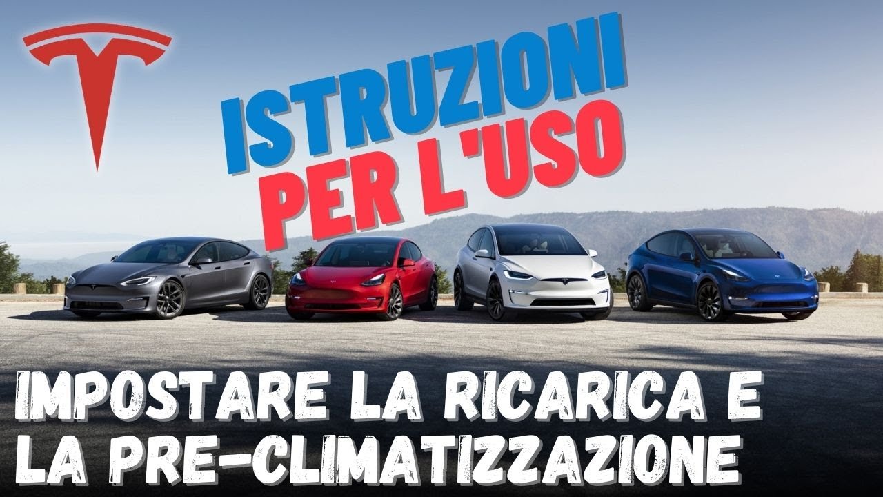 Come programmare la climatizzazione e la ricarica sulla Tesla - Istruzioni per l'uso⚡️