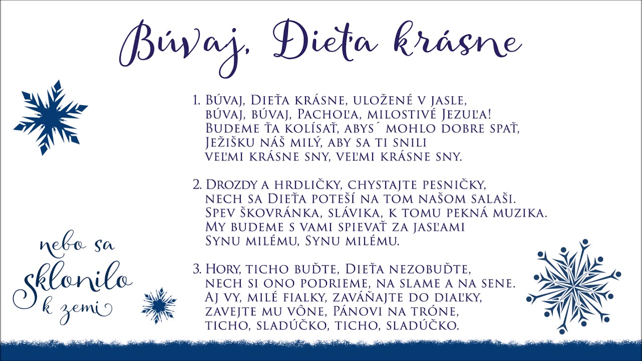 Búvaj Dieťa krásne