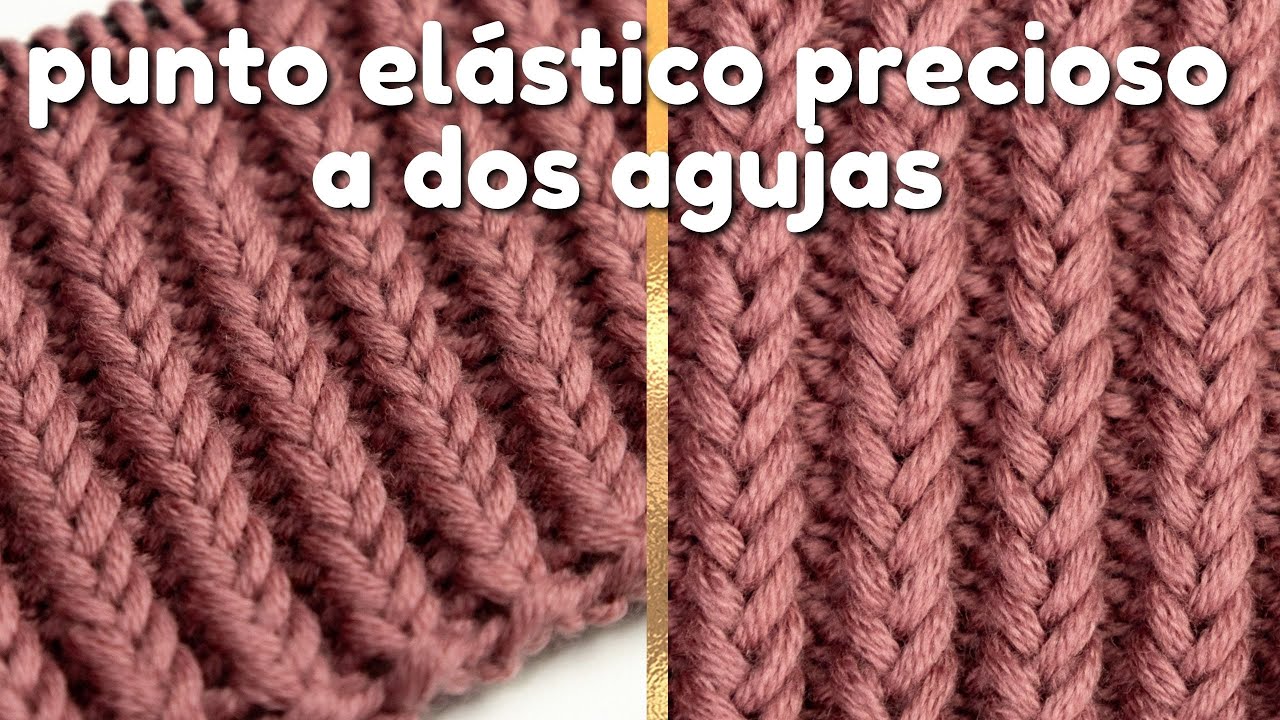№155 🧶 un punto parecido al punto elástico, pero mucho mas bonito ✨ dos agujas 💐