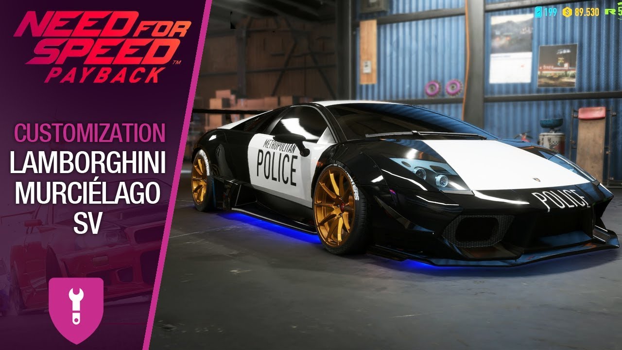 NFS Payback - Customization: Lamborghini Murciélago LP670-4 SV