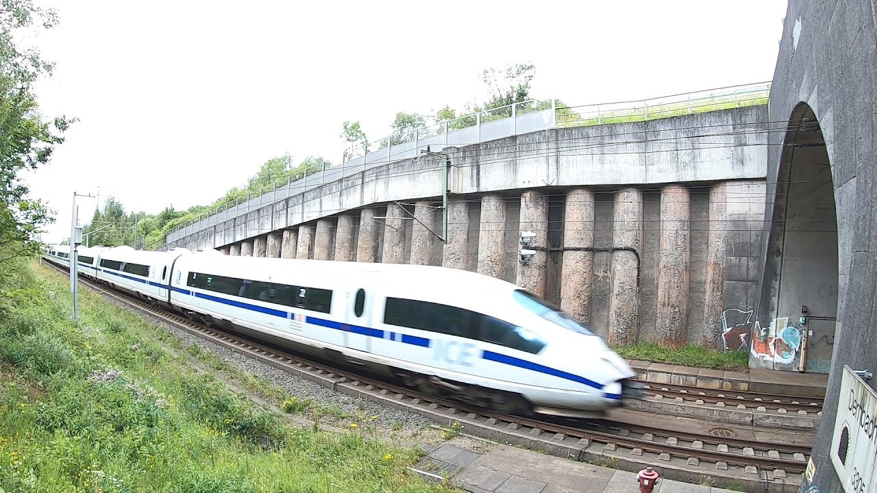 ICE Strecke Köln - Frankfurt | Dernbacher Tunnel und Limburg Süd | Europa ICE #train #ice