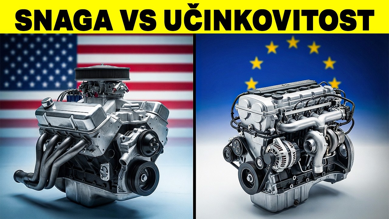 Zašto Američki Automobili Imaju Ogromne Motore, A Europski Ne?