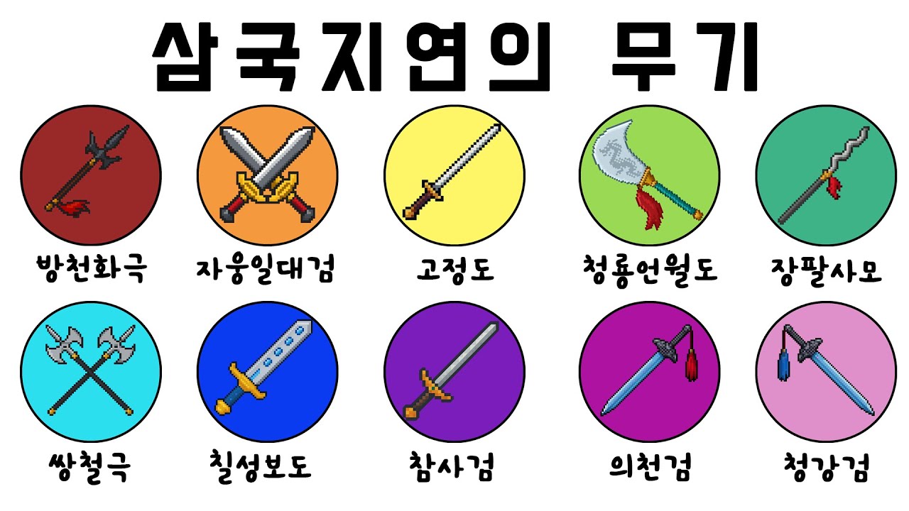 삼국지 연의에서 나오는 10가지 무기들