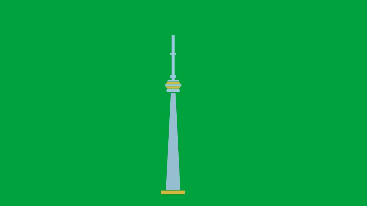 CN Tower Canada Green Screen