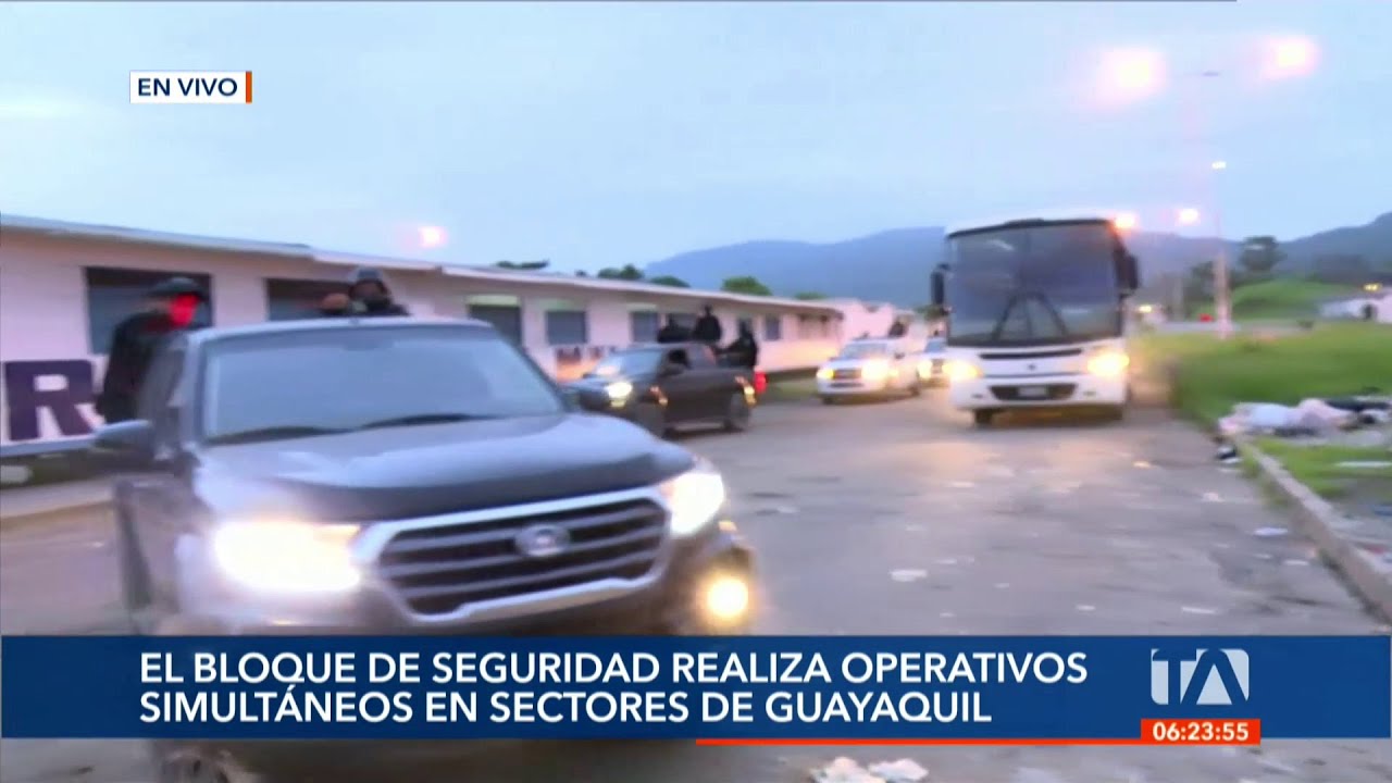 La Policía realiza operativos en simultáneo en varios sectores de Guayaquil