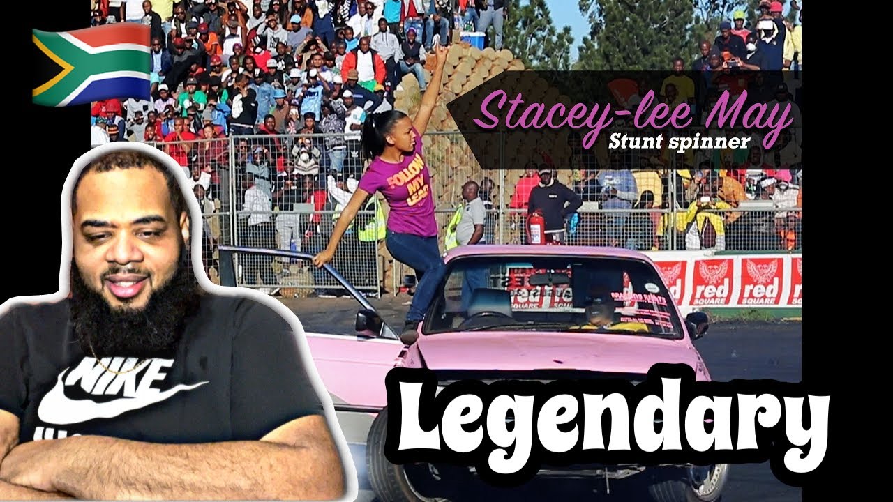 AMERICAN REACTS to STACEY-LEE MAY - STUNT SPINNER | SA Car Spinning 🇿🇦