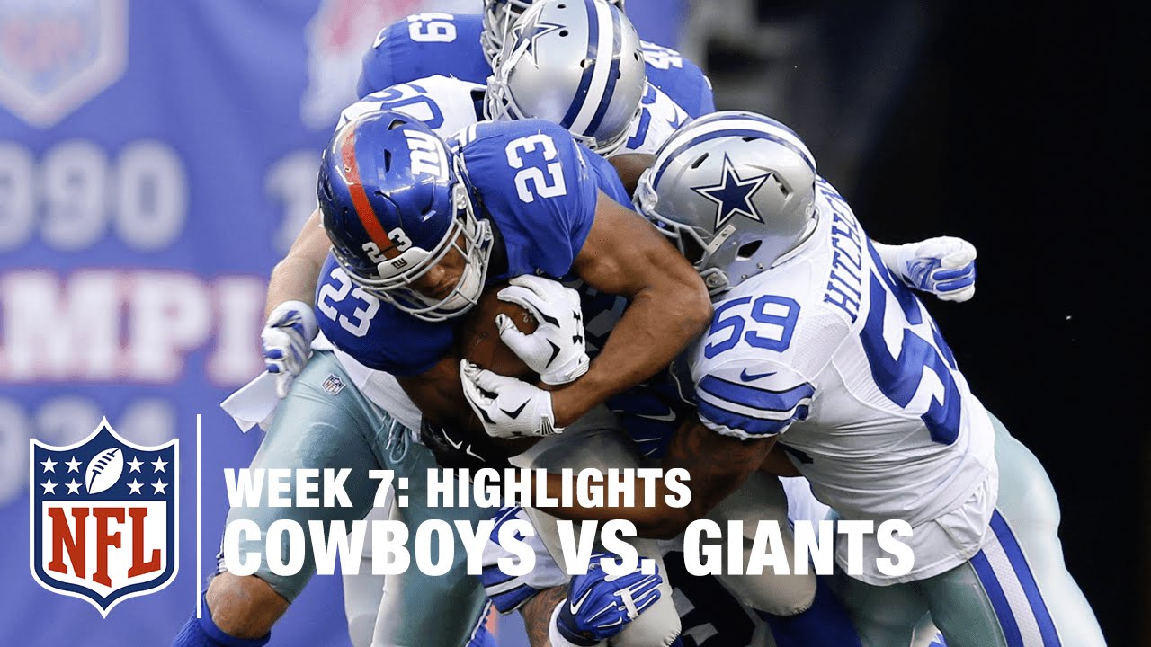 Cowboys vs. Giants | Week 7 Highlights | NFL