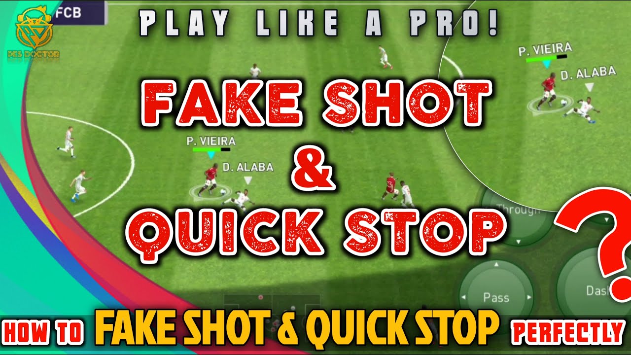 FAKE SHOT & QUICK STOP TUTORIAL IN PES 2021 MOBILE | SIMPLE TIPS TO DESTROY YOUR OPPONENT | PART#2