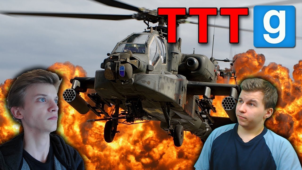 HELIKOPTER W OGNIU! :O | Garry's Mod (TTT)