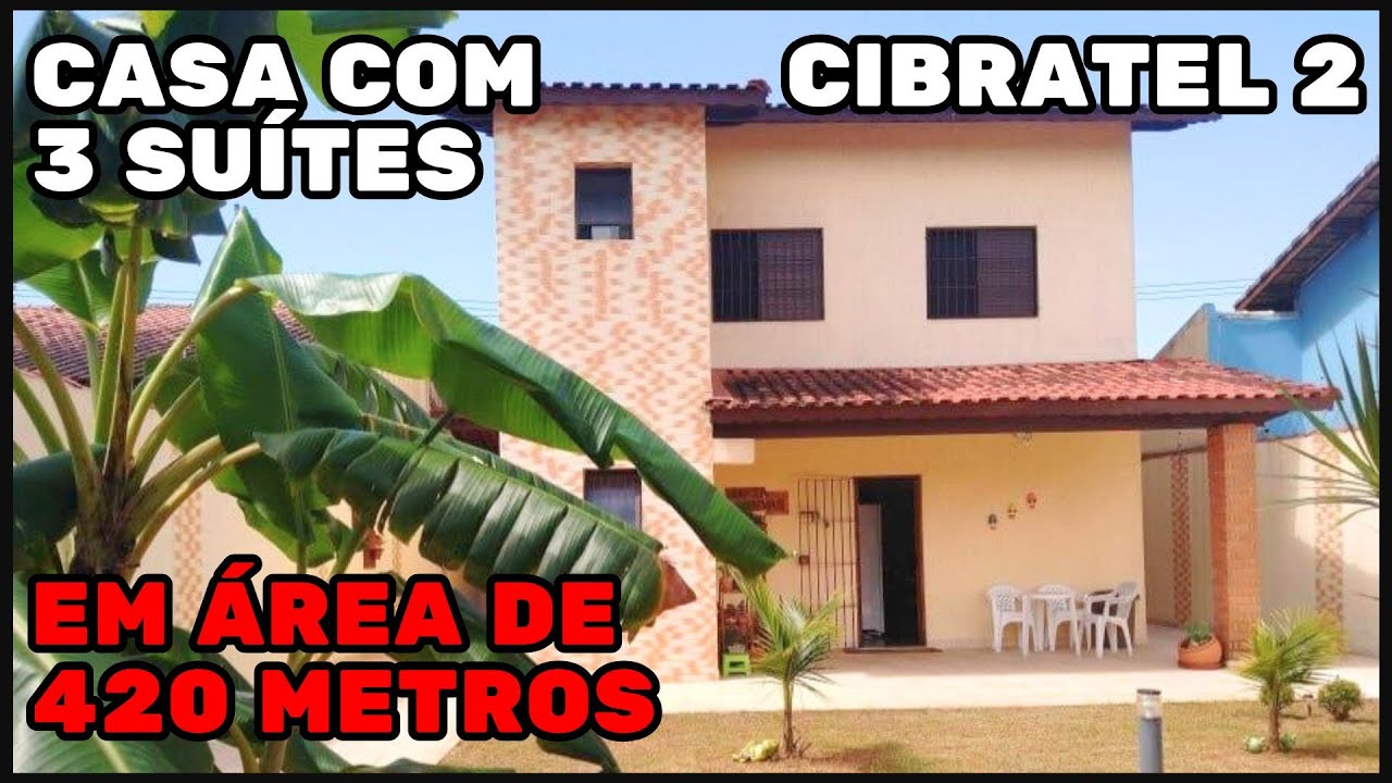 Casa com 3 suítes em área de 420 metros em Cibratel 2 Itanhaém Litoral Sul de SP | R$ 580 MIL