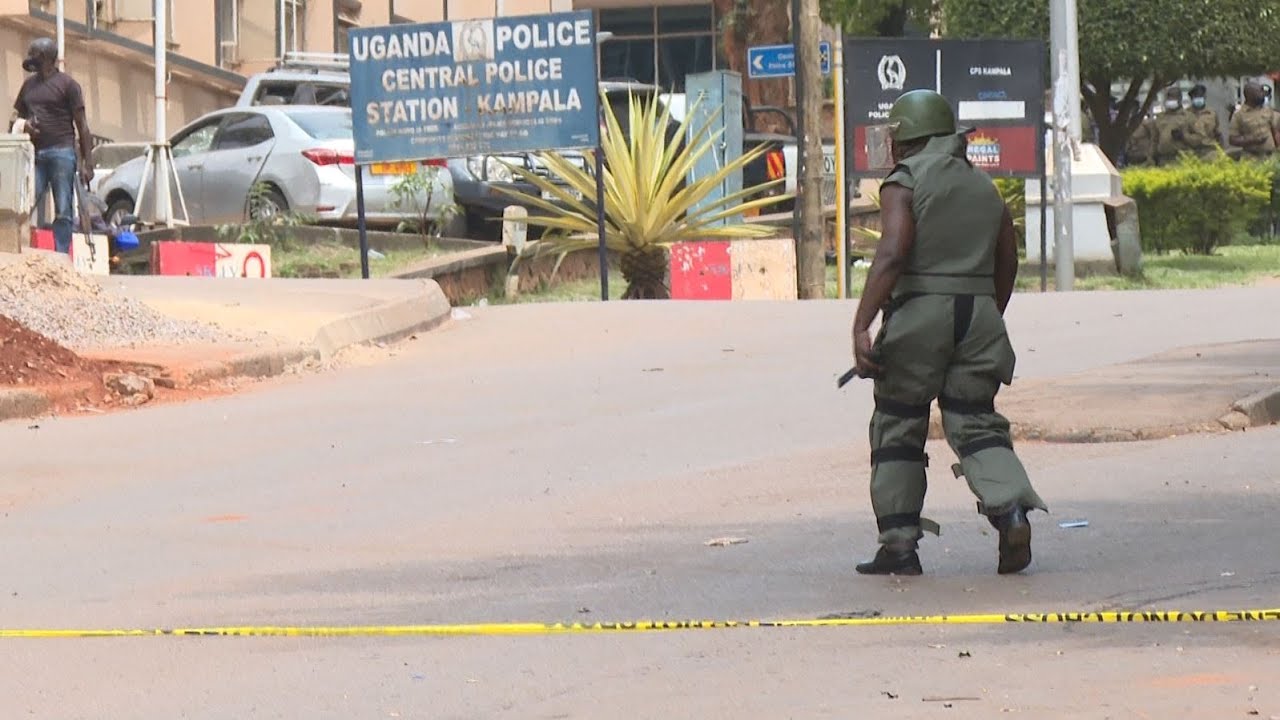 UPDF Commando detonates Bomb wrapped as Gift box at Central Police Station in Kampala City