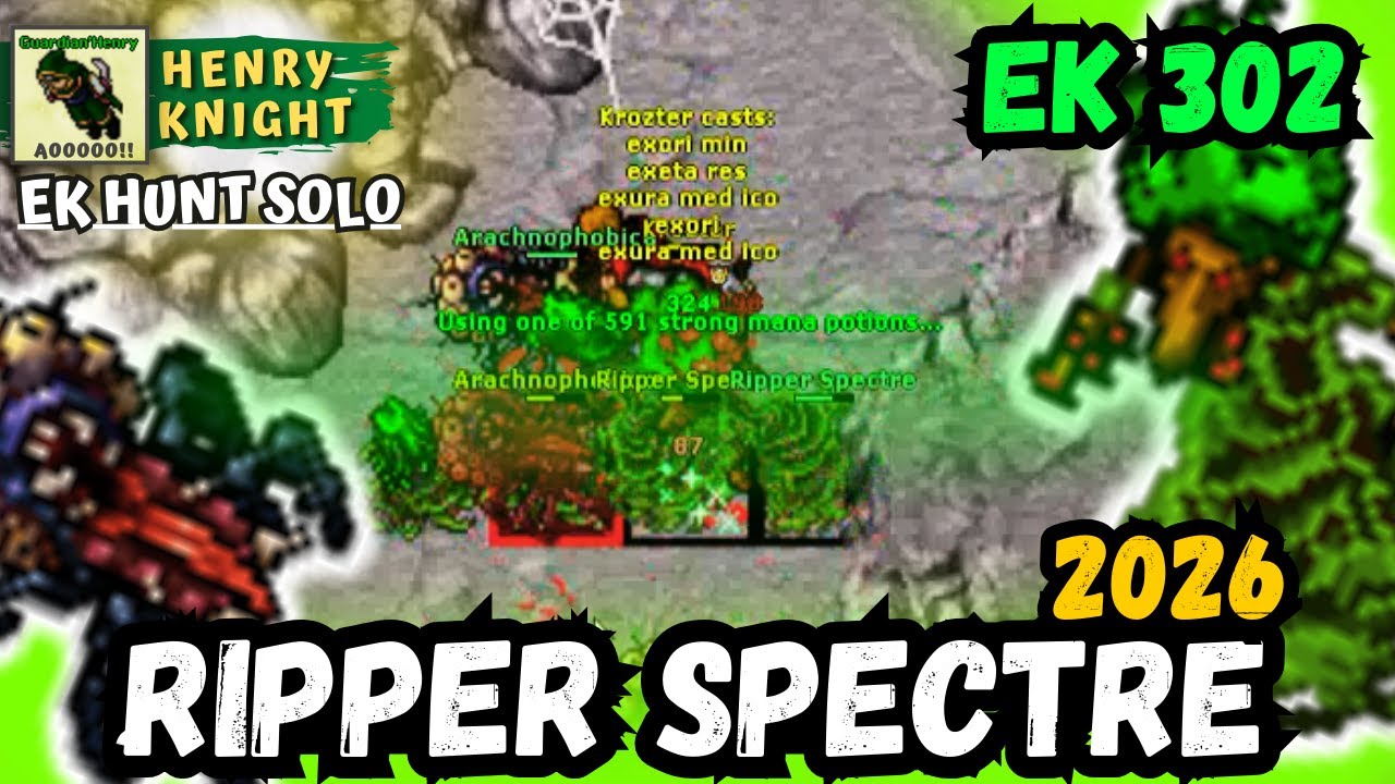 TIBIA: EK 302 HUNT SOLO RIPPER SPECTRE #237