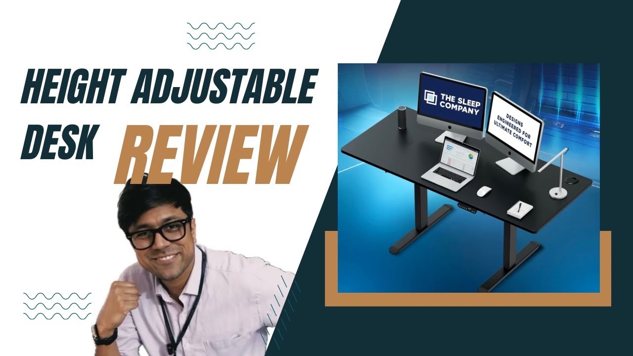 The Sleep Company Height Adjustable Desk || Honest Review After Real Use || Yug