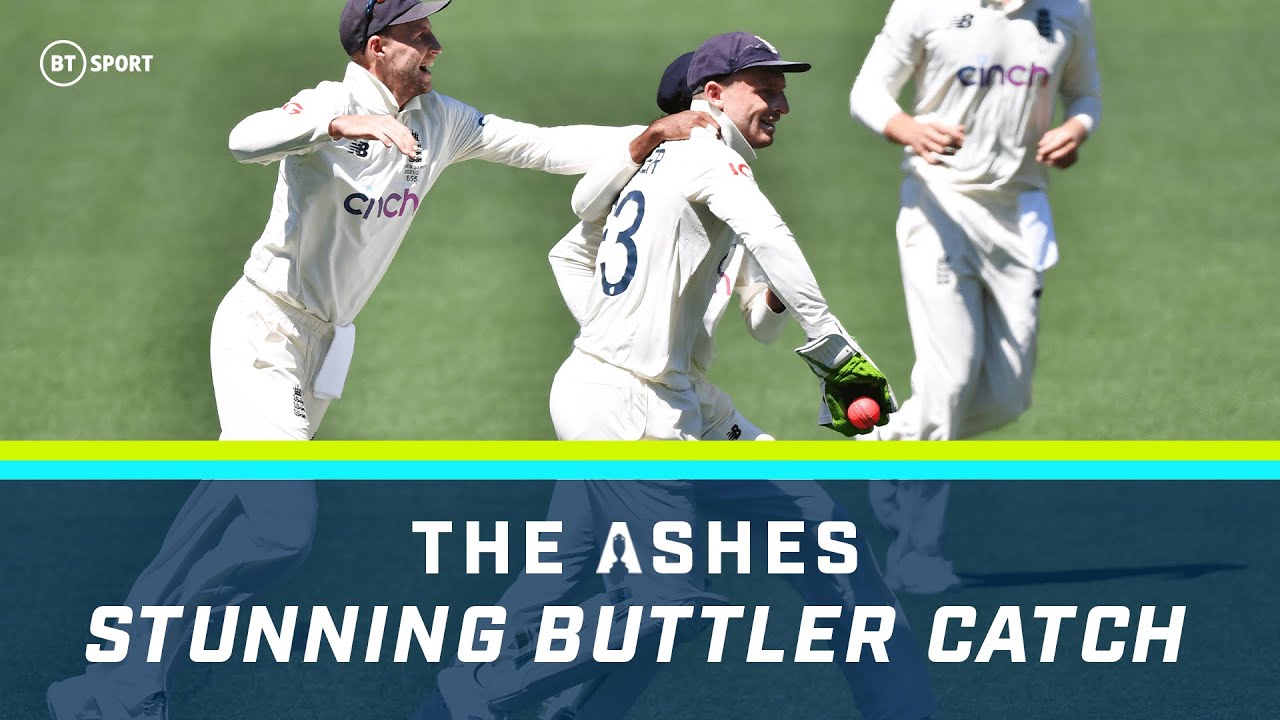 Stunning catch! Jos Buttler with a screamer | The Ashes 2021-22 | Second Test