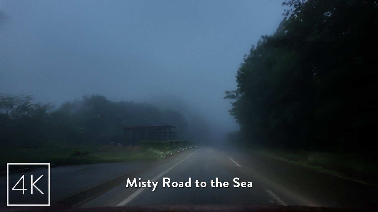 Driving Through Foggy Mountains to the Quiet Seto Inland Sea | Japan 4K ASMR